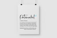 MyHappyMoments Patenonkel Definition - Personalisiertes Poster