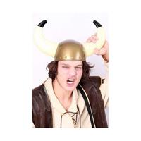 2x stuks carnaval verkleed artikel Viking helm volwassenen -