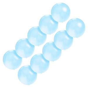 Set van 10x stuks groot formaat blauwe ballon met diameter 60 cm -