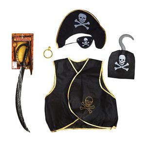 Funny Fashion Kinderen speelgoed verkleed set in Piraten stijl thema 6-delig -