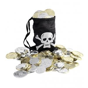 Smiffys Zwarte piraten buidel met munten -
