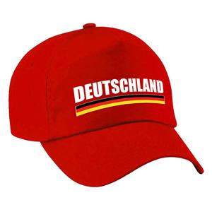 Bellatio Duitsland/deutschland landen pet/baseball cap rood volwassenen -