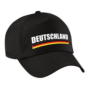 Bellatio Duitsland/Deutschland landen pet/baseball cap zwart volwassenen -