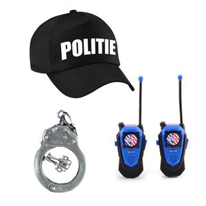 Bellatio Politie verkleed set pet met accessoires voor kinderen