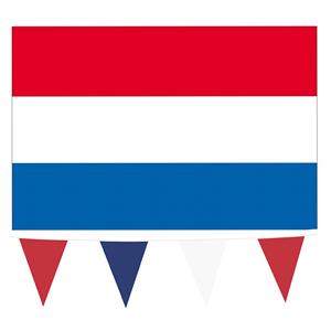 Boland Nederland vlaggetjes feest versiering set binnen/buiten 3-delig -