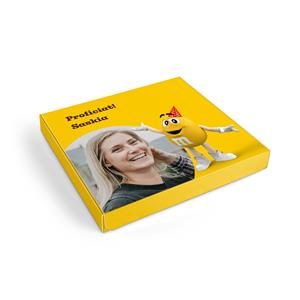 YourSurprise Personalisierte Geschenkbox mit M&M Schokolade