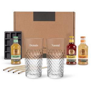 YourSurprise Cocktail borrelpakket met gegraveerde glazen