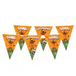 Paperdreams Loeki de Leeuw Hup Holland vlaggenlijn 2x oranje 10 meter -