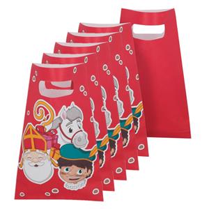 Boland Sinterklaas papieren uitdeelzakjes 30x stuks 23 x 15 cm -