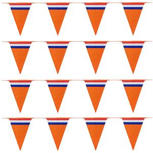 Bellatio Oranje Holland vlaggenlijnen - 4x stuks van 10 meter -