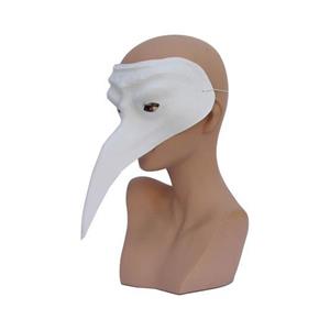 Faram Party Wit plastic Venetiaans snavelmasker -