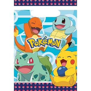 Pokemon 8x  themafeest uitdeelzakjes 16 x 23 cm -