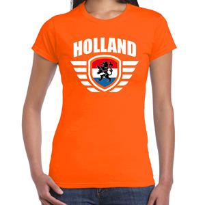 Bellatio Holland landen / voetbal t-shirt oranje dames - EK / WK voetbal -