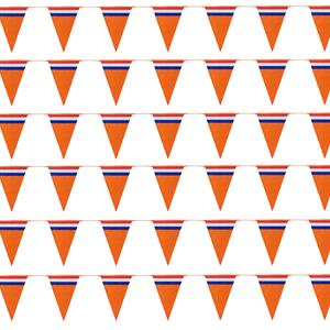 Bellatio Oranje Holland vlaggenlijnen - 15x stuks van 10 meter -