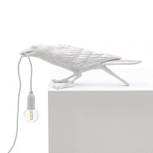 Seletti Bird tafellamp  spelend wit OUTDOOR