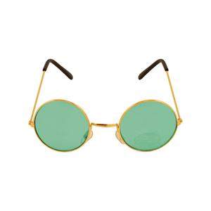 Henbrandt Toppers - Groene hippie flower power zonnebril met ronde glazen -