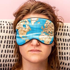 Kikkerland Wereldkaart Slaapmasker