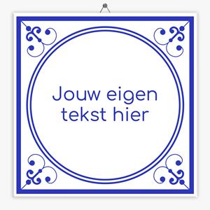 Tegeltje.nl Delfts Blauw tegeltje krul