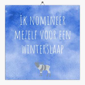 Tegeltje.nl Seizoenen tegeltje winterslaap