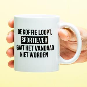 Ditverzinjeniet Mok De Koffie Loopt