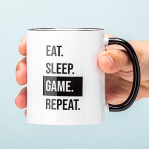 Ditverzinjeniet Eat Sleep Repeat Mok - Game