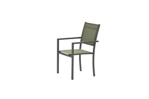 Garden Impressions Moon dining chair - carbon black/ moss green