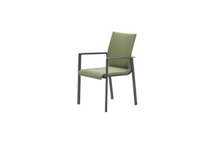 Garden Impressions Dallas dining chair - carbon black/ moss green