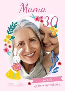 Paperlink  Verjaardagskaart - foto - met leeftijd