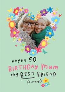 Pigment  Verjaardagskaart - mama - 50 jaar