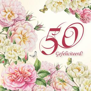 Janneke Brinkman Felicitatiekaart huwelijk - Bloemen - 50