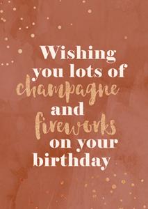 Greetz  Nieuwjaarskaart - champagne - verjaardag