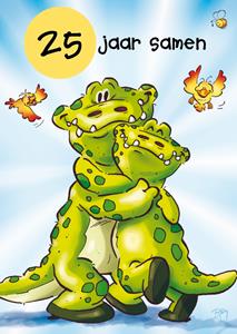 Doodles  Huwelijksjubileum - 25 jaar - krokodil