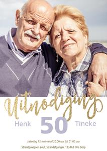 Luckz Huwelijksjubileum kaart 50 jaar