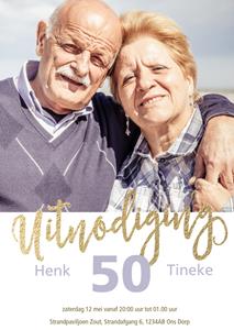Luckz Huwelijksjubileum kaart 50 jaar