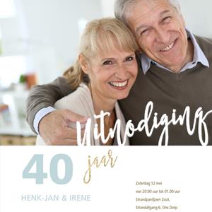 Luckz Huwelijksjubileum kaart 40 jaar