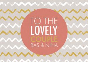Paperclip  Trouwkaart - To the lovely couple
