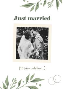 Greetz  Huwelijkskaart - Just married