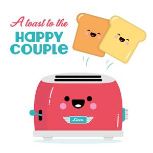 Paperclip  Happy Couple - Toast