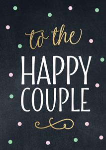 Luckz  Huwelijksfelicitatiekaart - Happy couple