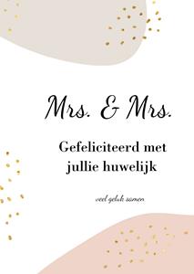 Greetz  Huwelijkskaart - Mrs & Mrs