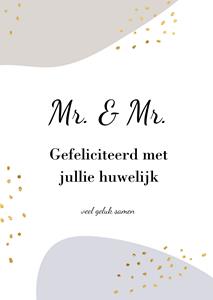 Greetz  Huwelijkskaart - Mr & Mr