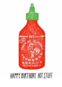 Corrin Strain  Verjaardagskaart - hot stuff