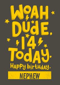Greetz  Verjaardagskaart - Woah dude