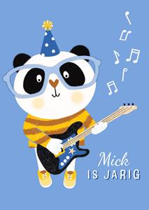 Marieke Witke  Verjaardagskaart - panda - naam