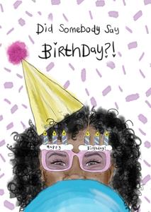 Kitsch Noir  Verjaardagskaart - illustratie