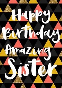 Greetz  Verjaardagskaart - Amazing sister