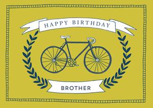 Greetz  Verjaardagskaart - fiets