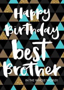 Greetz  Verjaardagskaart - best brother