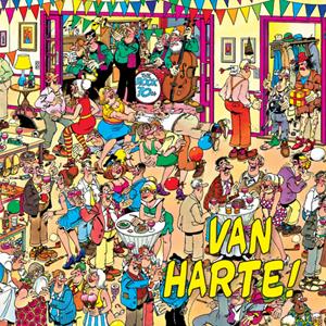 Jan van Haasteren Van harte, een kamer vol feest!