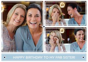 Greetz  Verjaardagskaart - Fab sister!